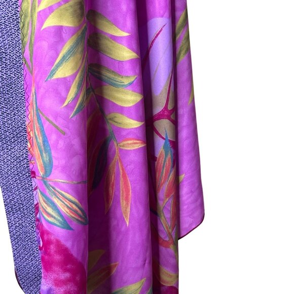 NWT Soo Hoo Artist Made Scarf Kimono Wrap Shawl Original Unique Vibrant Flowy - Picture 6 of 8